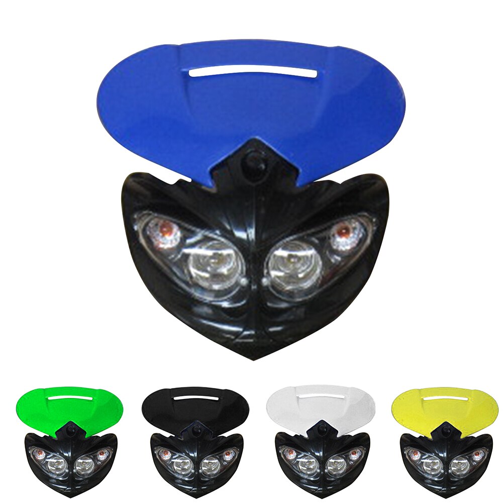Grimace moto phare saleté vélo Motocross universel 4 yeux phare
