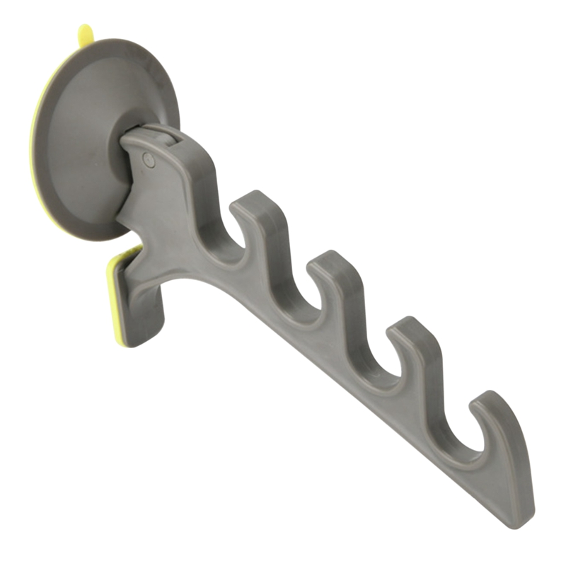 Outdoor Fishing Rod Sea Rod Holder Suction Cup Hook Fishing Pole Rack Bracket With Suction Cup Fishing Accessories: Grey