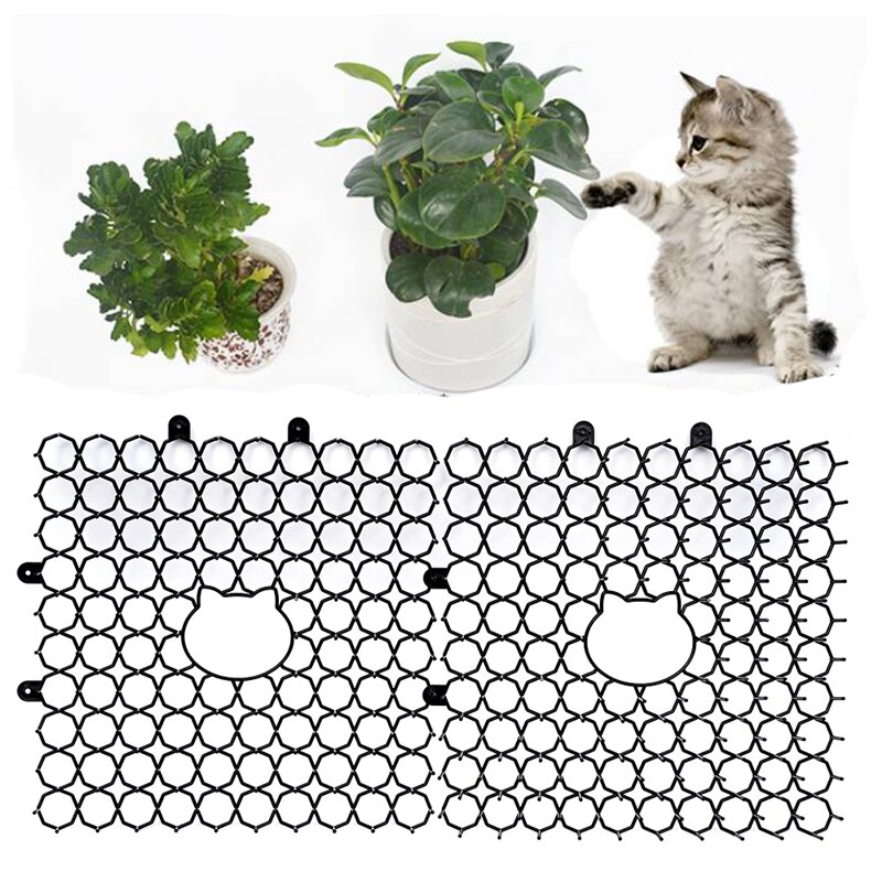 Cat Scat Mat Anti-Cat Prickle Strips Keep Cat Away Safe Plastic Spike Cat Dog Repellent Mat Pet Thorn Network Garden Supplies
