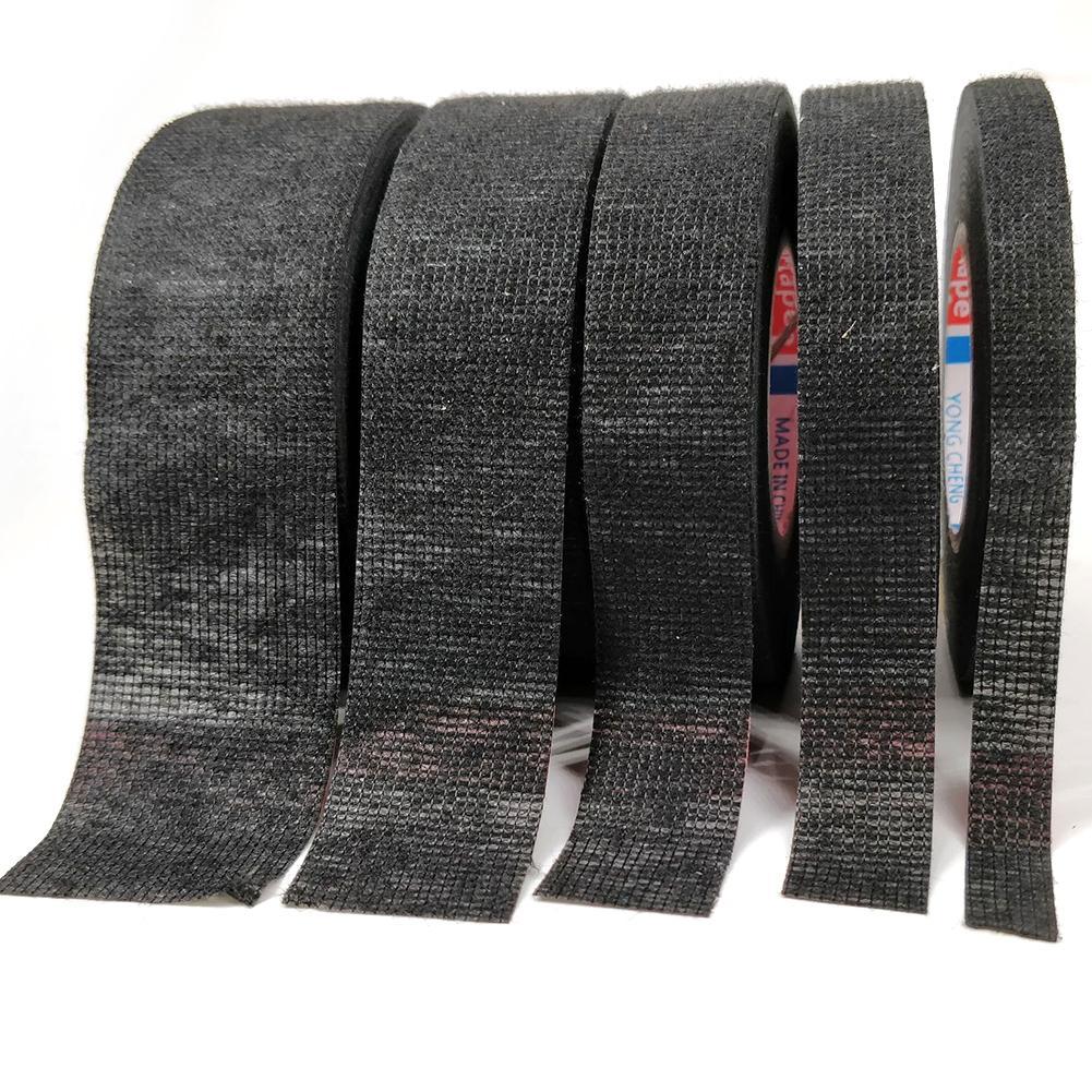 Automobile Velvet Wiring Tape Car Harness Tape Heat-Resistant Adhesive Cloth Tape Cable Harness Wiring Loom Protection Width