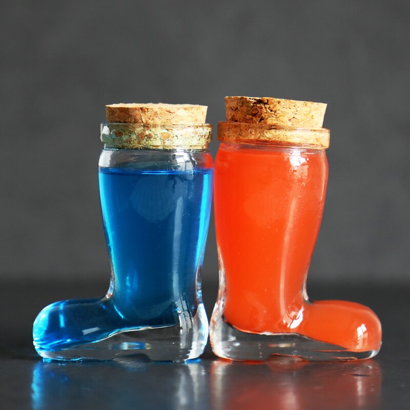 Set  of 6 boot shot klare glasögon för att dricka whisky spritfest 2 oz dricka öl boot das boot