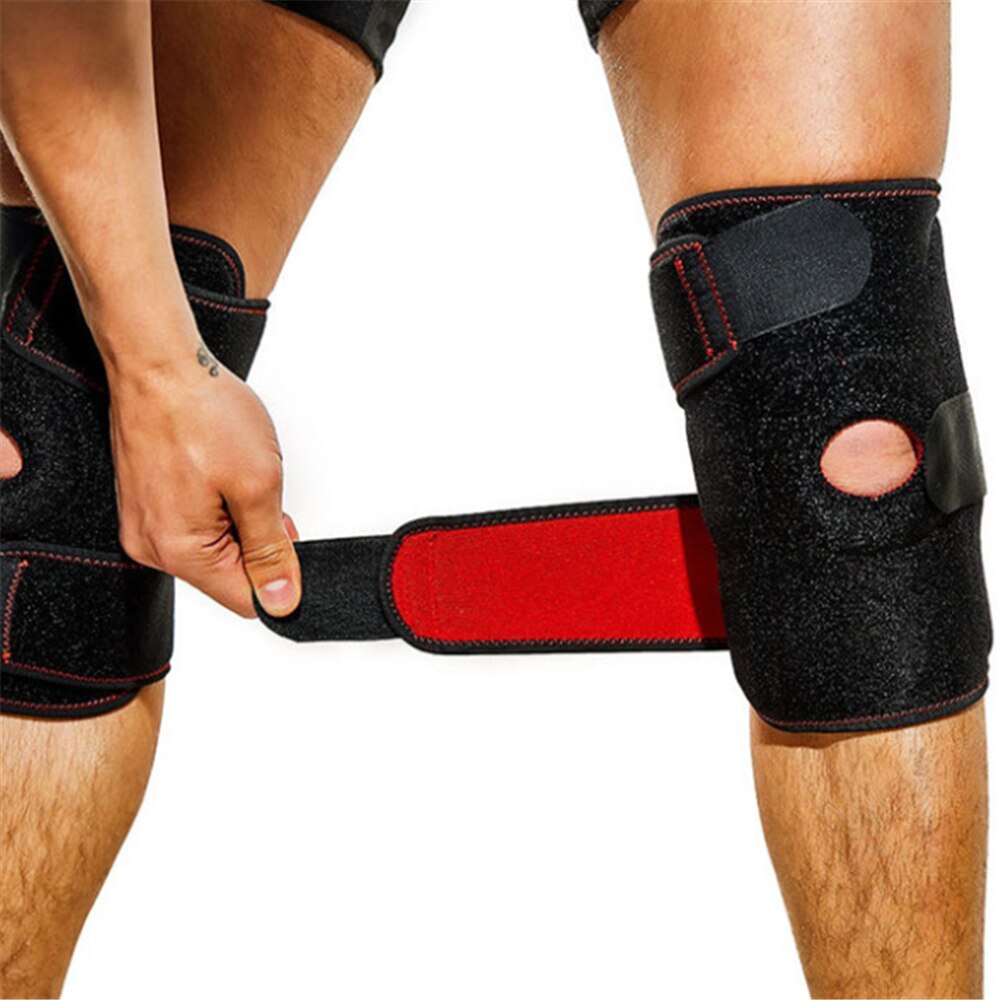 Hinged Knee Brace - Adjustable Open Patella Support for Swollen ACL Tendon Ligament and Meniscus Injuries-Athletic Compression