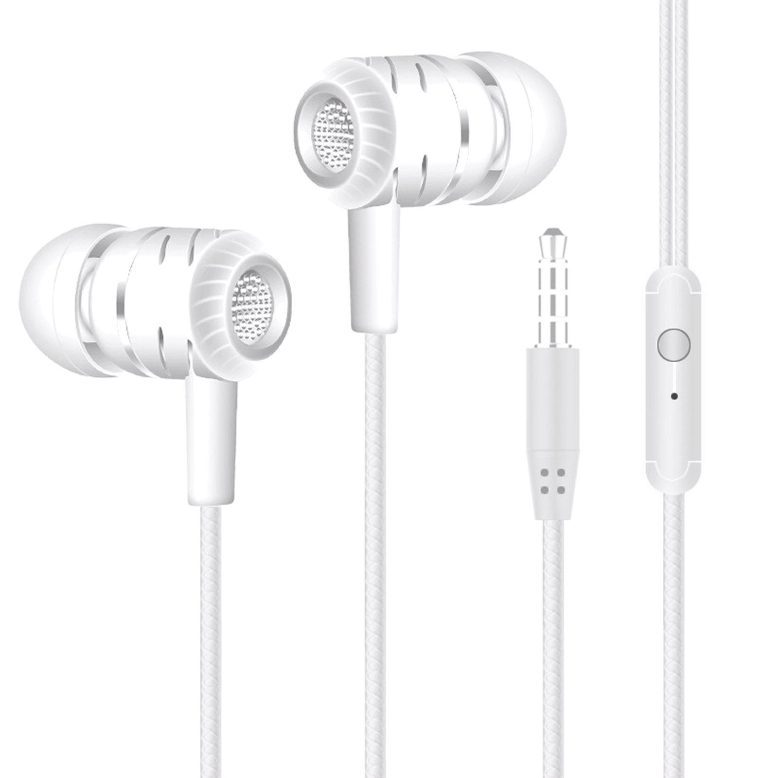 Wired Headphones With Mic Earphones In Ear Headphones With Microphone 3.5mm Wired Earbuds For Ios And GüMrüKsüZ Vergisiz üRüNler: black