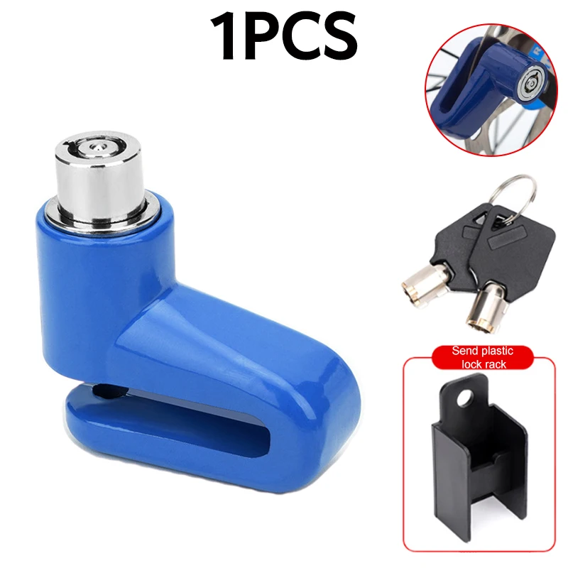 Beveiliging Antidiefstalslot Fietsschijfremslot Fiets Motor Mini Antidiefstal Draagbaar hangend remslot van aluminiumlegering: Donkergrijs