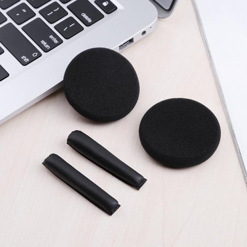 1 Paar Vervanging Oorkussen Met Hoofdband Kussens Zwart/Wit Voor Sennheiser PX100 PX200 PX80 Hoofdtelefoon Headsets