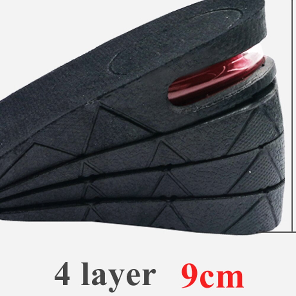 EiD 3-9cm Höer ErhöHenne Einlegesohle Kissen Höer Heben Verstellbaren schneiden Schuh Ferse EinfüGen Größer Frauen Männer unisex Fuß Pads: Höhe 9cm