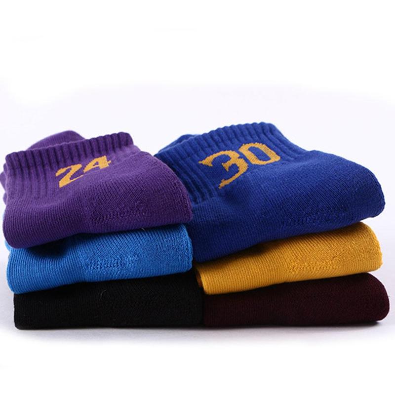 Men's Red Team Basketball Socks Air Permeability Thickening Socks Perspiration Odor Resistant Friction Proof Socks