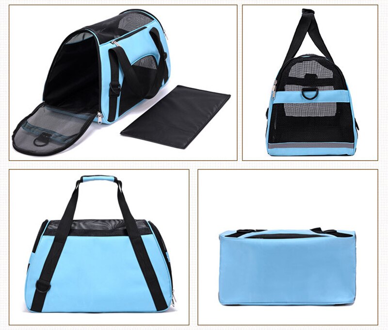Cat Travel Carrier Bag, Comfort Portable Foldable Pet Bag Airline Approved for Dogs,Large Cats and Puppies Animal