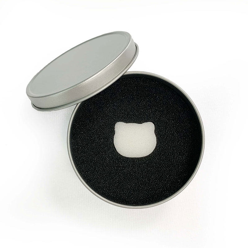 Make-up Pinsel Reiniger Schwamm Entferner Farbe Off Aktivkohle Schwamm Schnelle Reinigung Pulver Werkzeug Kosmetik Pinsel Trockenen Waschen Box: Beige
