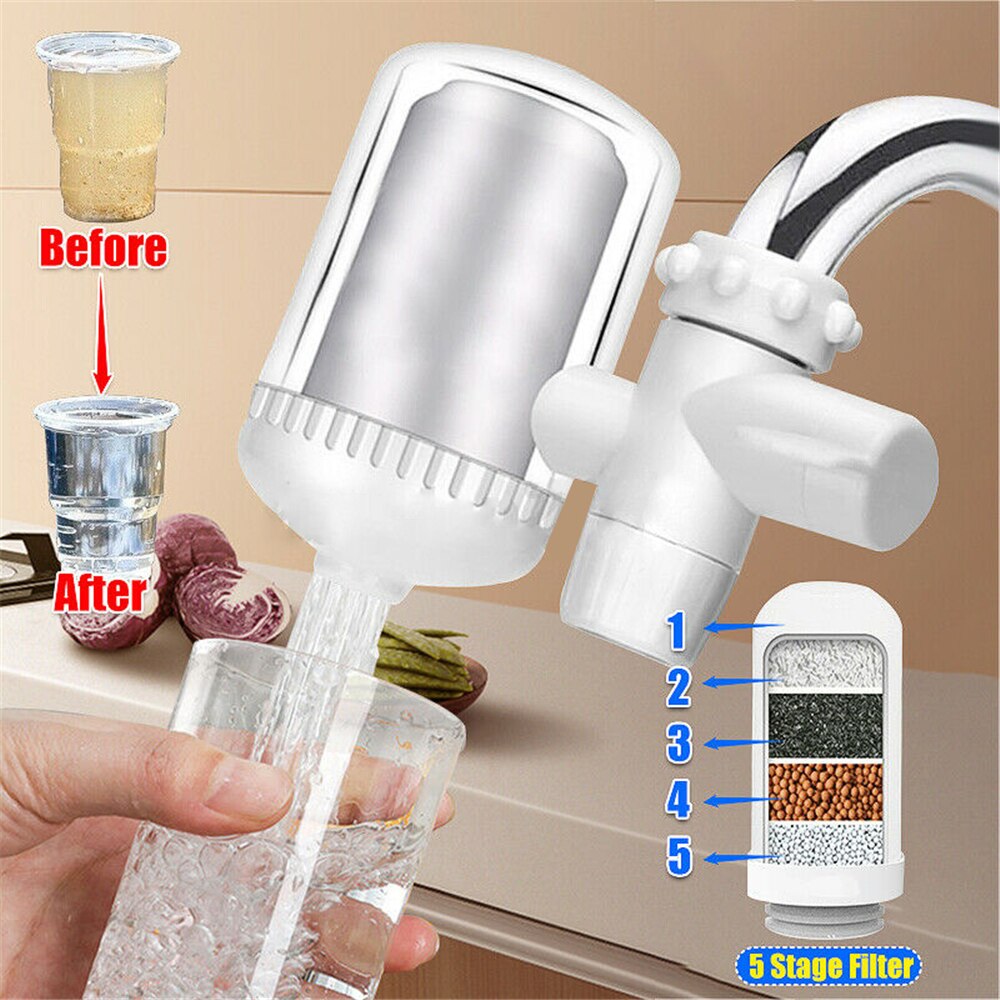 Home Faucet Filter Kitchen Water Filter High Efficiency Purifier Water Filters For Household Sink Mount Filtration Purifier