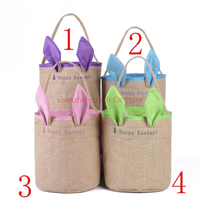 5pcs/lot lily easter bucket good easter basket tote bags kids ester bucket candy tote bags