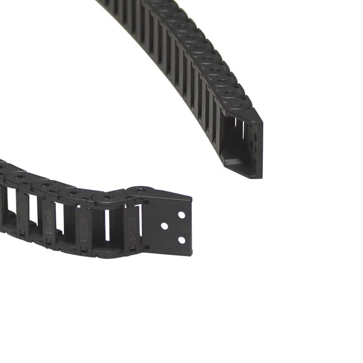 Bryggtyp kan öppna plast 15 mmx 25mm dragkedja med ändkontakter längd 1000mm gravyrmaskinkabel för cnc router