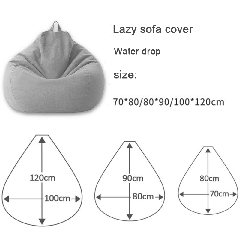Housse de canapé bouffante sans remplissage, en tissu de lin, siège long, Pouf bouffant, Tatami, Salon