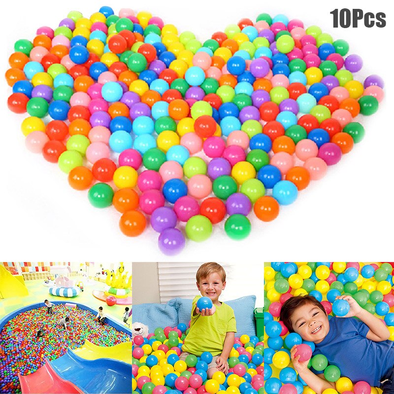 10 Pcs Colorful Play Balls Toy Educational for Children Kids Indoor Playpen Party S7JN