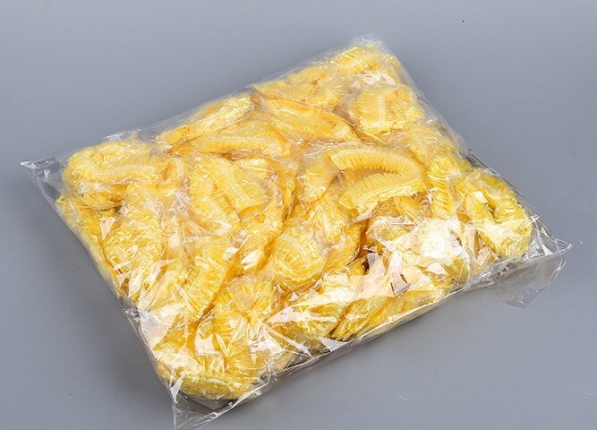1000pcs/lot Disposable Shower Cap Plastic Waterproof Bath Caps Transparent Color Shower Cap Hair Salon One-Off Bathroom Products: 1000pc-2