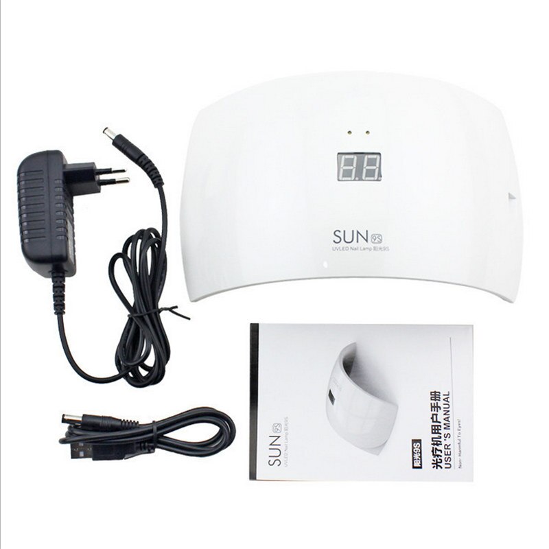 SUN 9 S arc-en-ciel forme rose blanc 24 W LED UV lampe sèche-ongles 15 LED s maison et Salon 100-240 V EU/US/AU Plug détection automatique