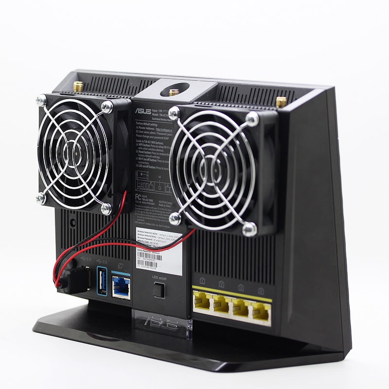 For ASUS RT-AC68U AC86U EX6200 Tengda AC15 router Cooling Fan USB Fan 70x70x15mm