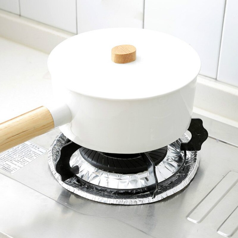10Pcs Gasfornuis Fornuis Protectors Cover Clean Mat Pad Folie Papier Olie Proof Kookplaat Protector Keuken Accessoires