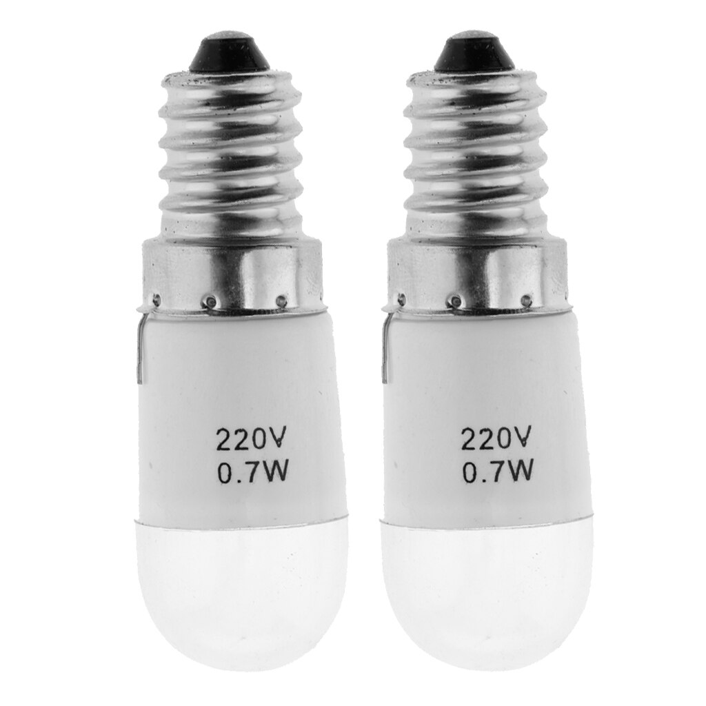 2Pcs Naaimachine Led 220V 0.7W Lamp Voor Naaimachine Gloeilamp