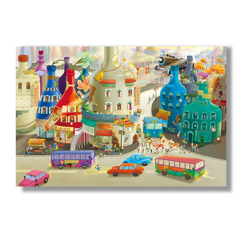 Migliaia di Pezzi Aereo Puzzle 1000 Pezzi Per Adulti Manuale Puzzle FAI DA TE Giocattoli di Decompressione Creativo Pittura Decorativa del Regalo Dei Bambini: PZ1011