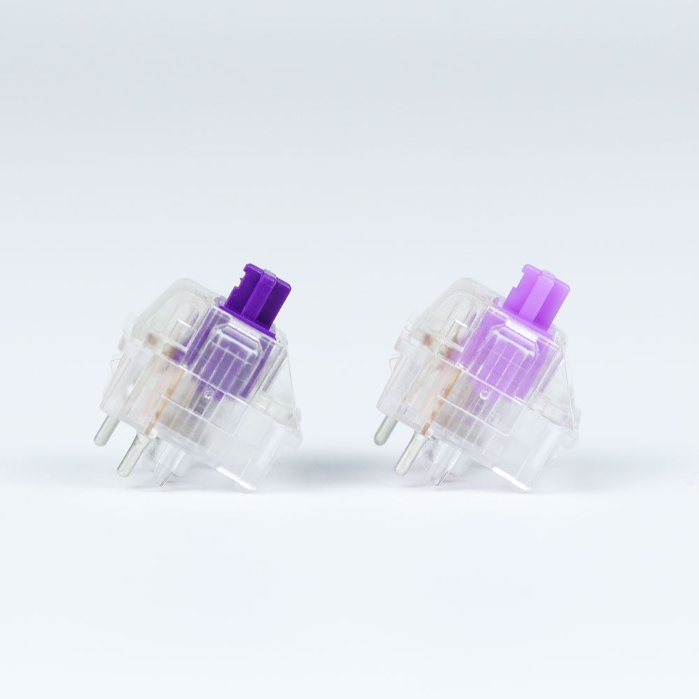 4pcs/pack Original Outemu ICE V2 Keyboard Switches Purple Switch 62g 68g Transparent Shell 5 Pins for Mechanical Keyboard