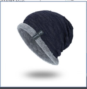 Winter Hoed Mannen Mutsen Voor Mannen Caps Pluizige Dikke Kalpak Mannelijke Mens Winter Caps Skullies Bonnet Homme Hiver #815: navy