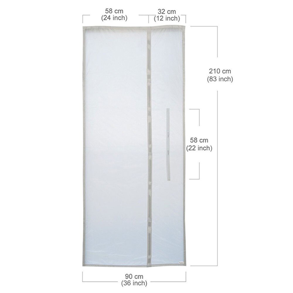 3 m/4 m/5.6 m Air Lock Deur Raam Afdichting Doek Plaat Universal Home Flexibele Waterdichte Zachte board Voor Mobiele Airconditioner: 210x90cmDoor Seal Pl