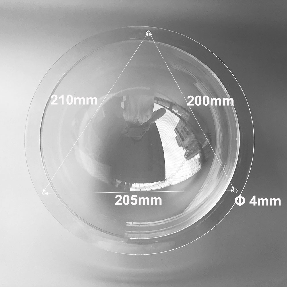 9 Zoll hoch Geschwindigkeit Ball Haube Acryl Plexiglas Klar Kuppel PTZ IP CCTV Kamera Gehäbenutzen Abdeckung Schützen Objektiv Antistaubgesichtsmaske Abdeckung 249x114mm