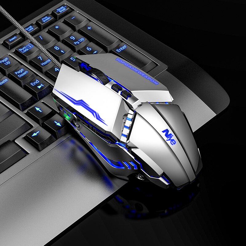 Ergonomic Wired Gaming Mouse LED 3200 DPI USB Computer Mouse Gamer Mice G10 Silent Mause With Backlight Cable For PC Laptop