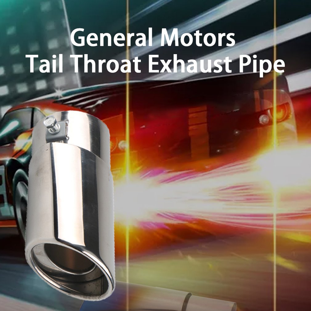 Throat Modified Exhaust Pipe Stainless Steel Silencer Universal Stainless Steel Car Exhaust Tail Muffler