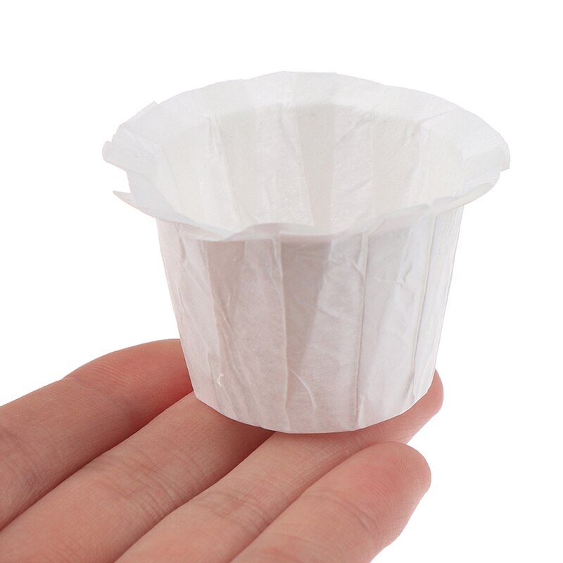 20Pcs/Pack Replacement White Coffee Filters Serving Paper Coffee Filters Disposable Paper Filter Cup Coffe