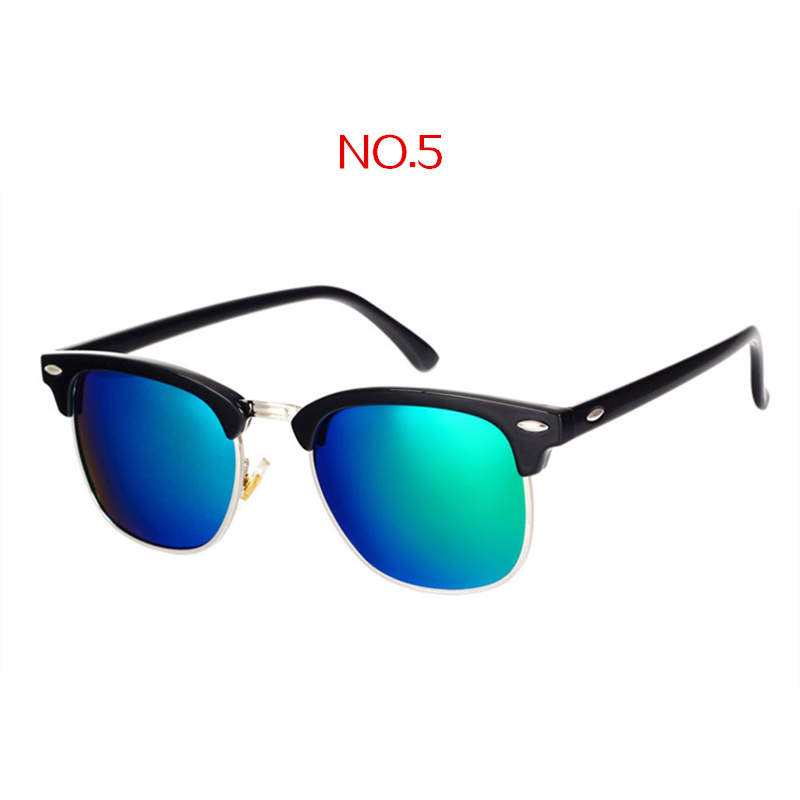Yooske polariserede solbriller kvinder mænd klassisk mærke vintage firkantede solbriller kørsel spejl  uv400 til auto bil: No5