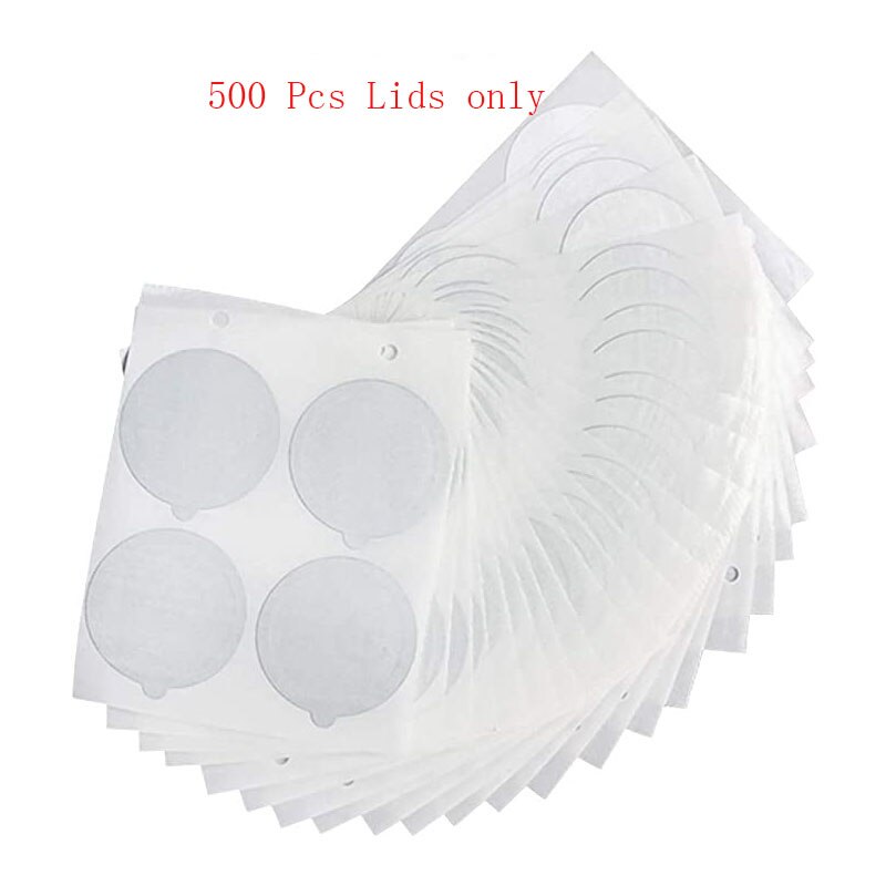 reusable for Nespresso coffee capsules stainless steel with disposable aluminum seals easy to clean reusable cup body: 500 Lids