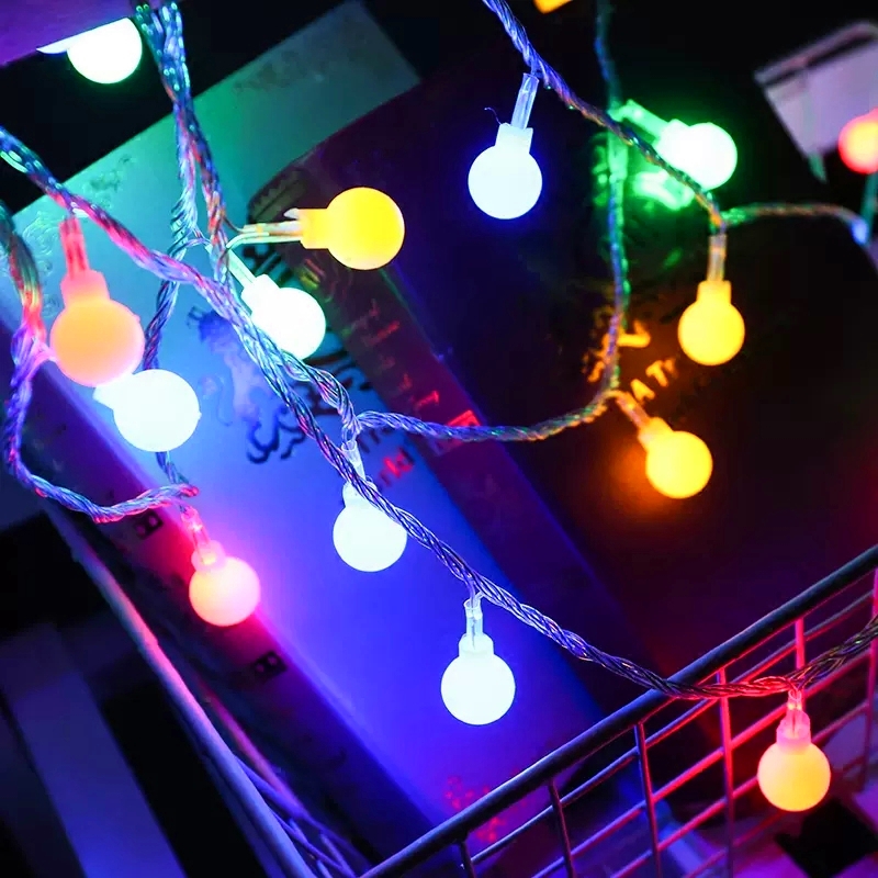 10M Usb/Batterij Power Ball Led String Lights Slinger Verlichting Buitenlamp Bruiloft Tuin Sprookjesachtige Verlichting Kerst Decoratie