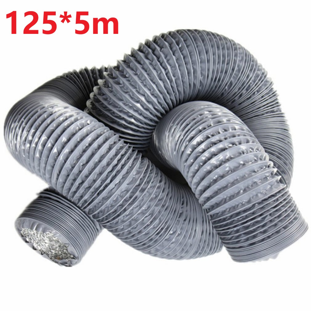 Aluminum Foil Composite Pipe Double-layer Telescopic Hose Smoke Exhaust Pipe Air-conditioning Ventilation Pipe: gray-03