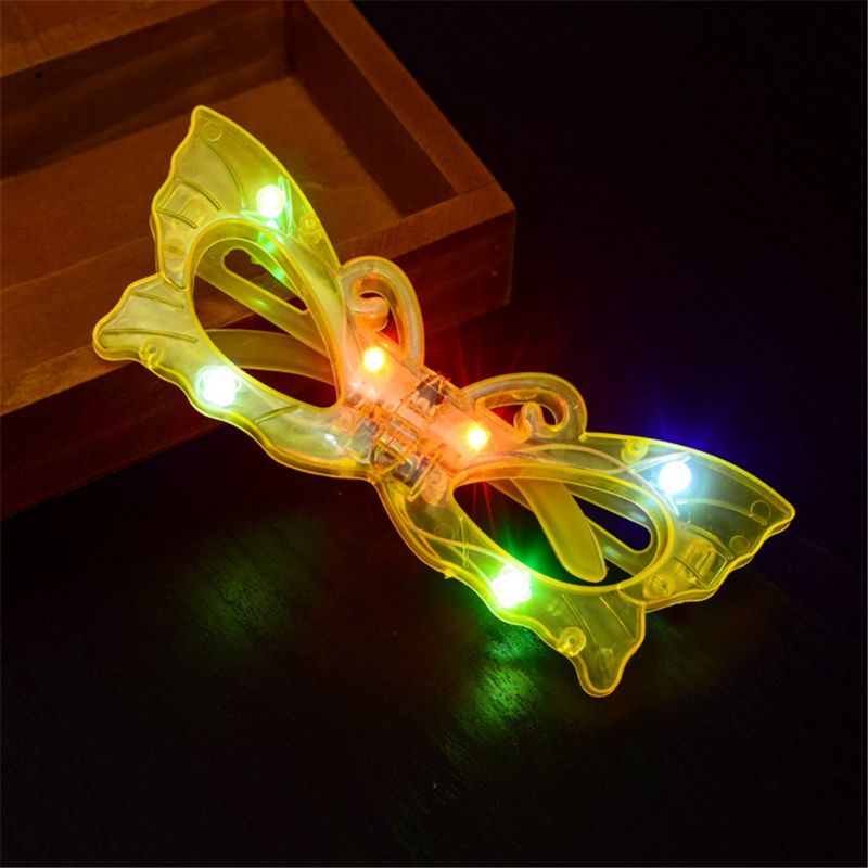 LED Glasses Flash Luminous Blind Eyewear Light Eye Mask Blinking Glowing Glasses Wedding Carnival Dance Bar Party Christmas Toy: C
