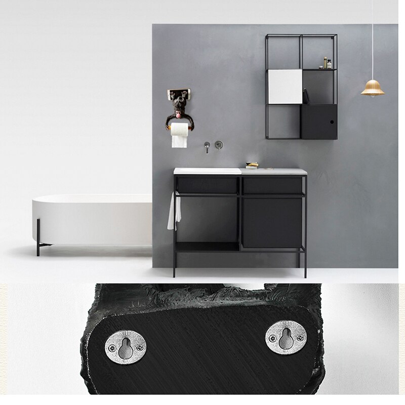 European style bathroom monkey tissue holder Roll holder Toilet paper holder Resin waterproof paper holder wall hanging funny