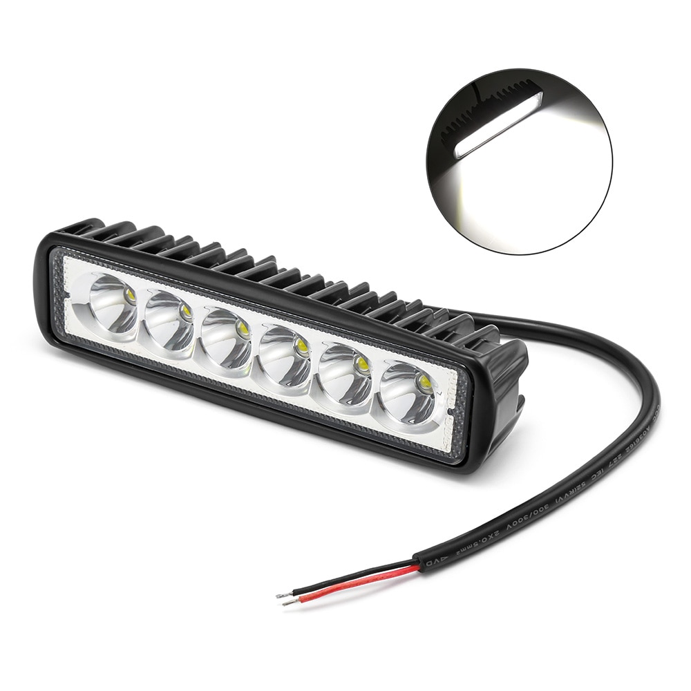 Car motorbike motorcycle headlight headlamp light front head Working Fog Lamp spotlight spot metal LED bar 12 V Offroad