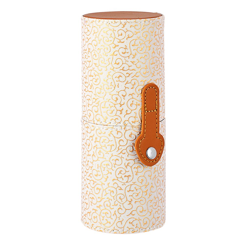Makeup børster holder organizer case børste pu læder penholder opbevaring kosmetik taske make up værktøjer