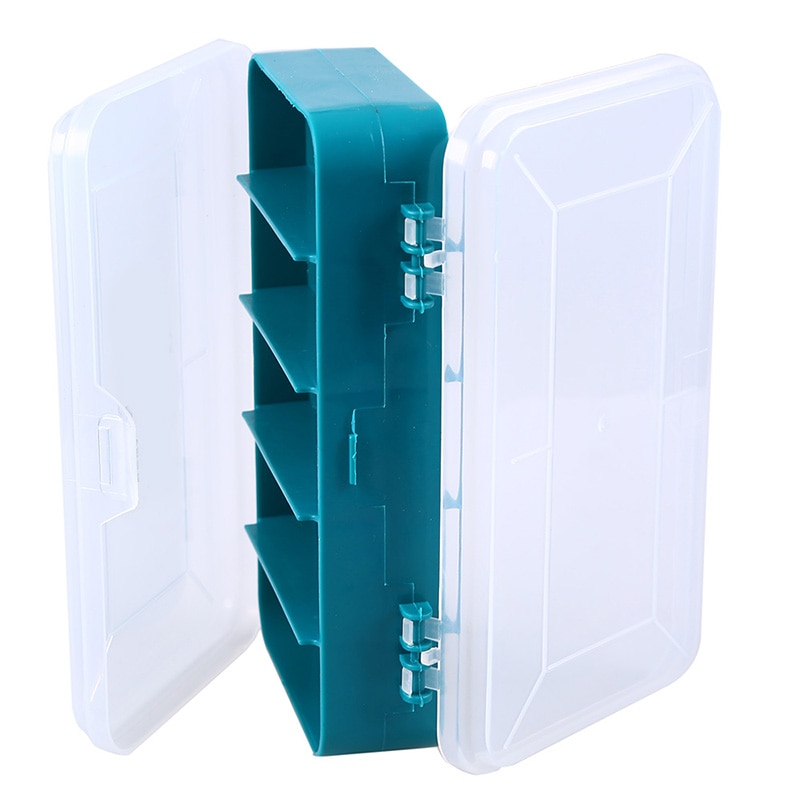 1Set Plastic Tool Box Screws 13 Slots Jewelry Beads Fishing Storage Box Craft Organizer Small Part Container Case