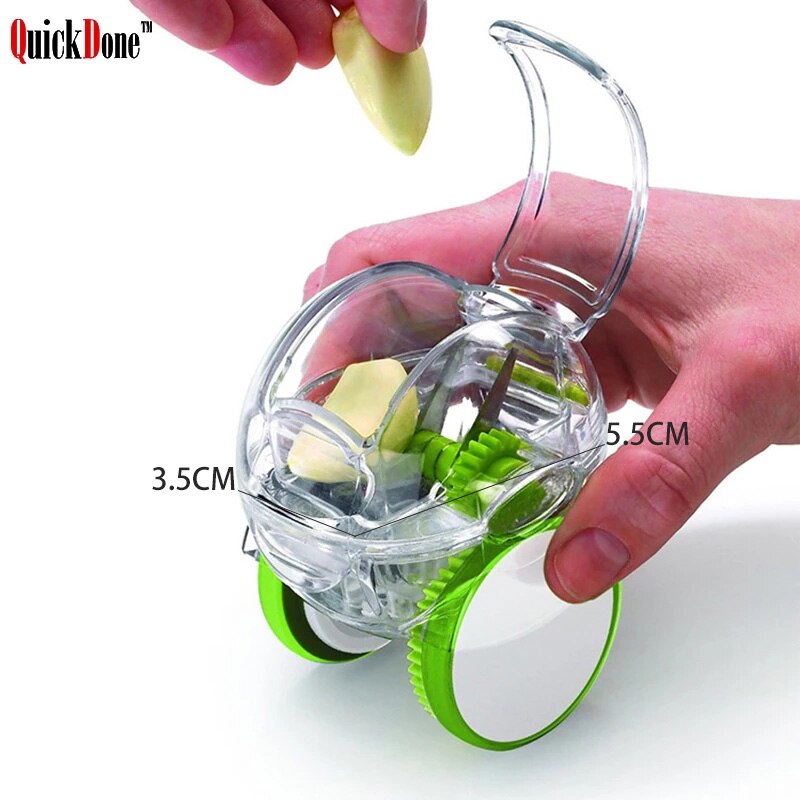 QuickDone1PCS Roller Knoflook Slijpen Chopper Crusher Rasp Multi-Functionele Met Wielen Mini Koken Gereedschap AKC5096