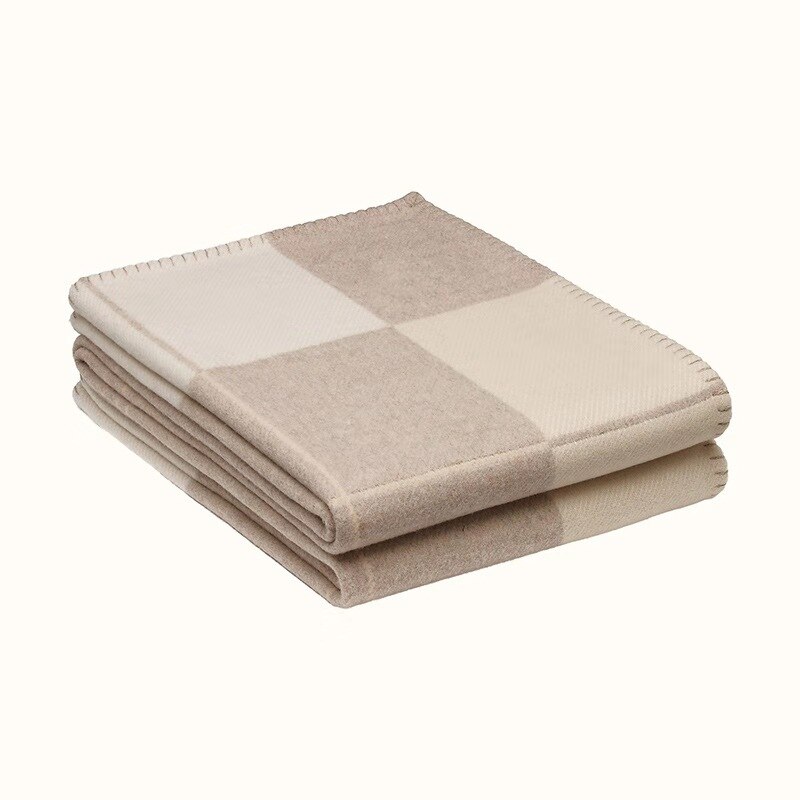 Pink tæppe europæisk hæklet blødt uld mærke plaid h kast kashmir varm sofa villa boligindretning tilbehør seng fleece strikket: 9 / Matchet pudebetræk