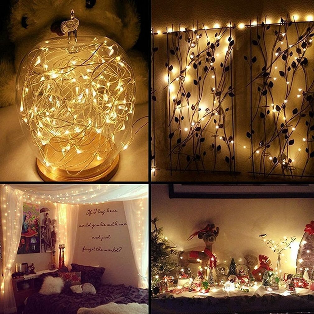 Battery Operated 3 Meters String Light with 30 LEDs Christmas Wedding Party Decor LED Copper Wire Light String