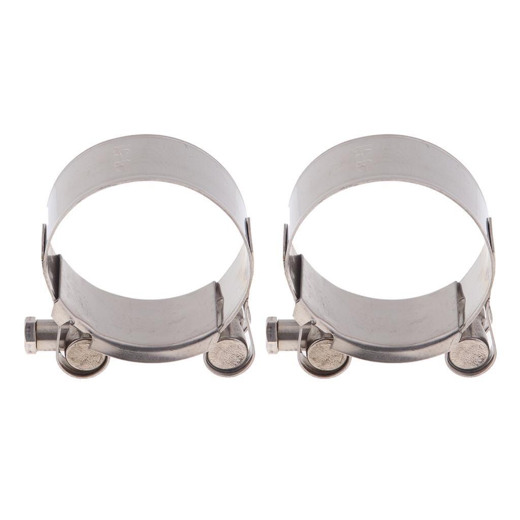 2 Pieces Exhaust Clamp Clamps 32-35mm; 36-39 Mm Motorcycle Exhaust Clamp