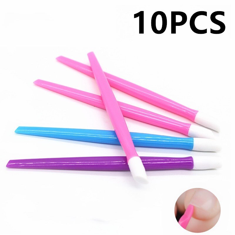 Soft Nail Cuticle Pusher Plastic Rubber Roze Kleur Nail Gereedschap Set Nail Art Manicure Accessoires