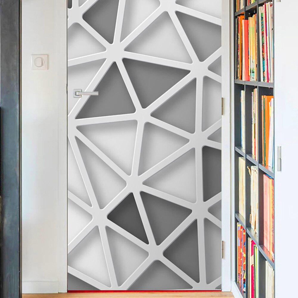 MT173 Door Stickers Wardrobe Renovation Fridge Magnet Door Stickers Home Decor Waterproof Removable Stickers