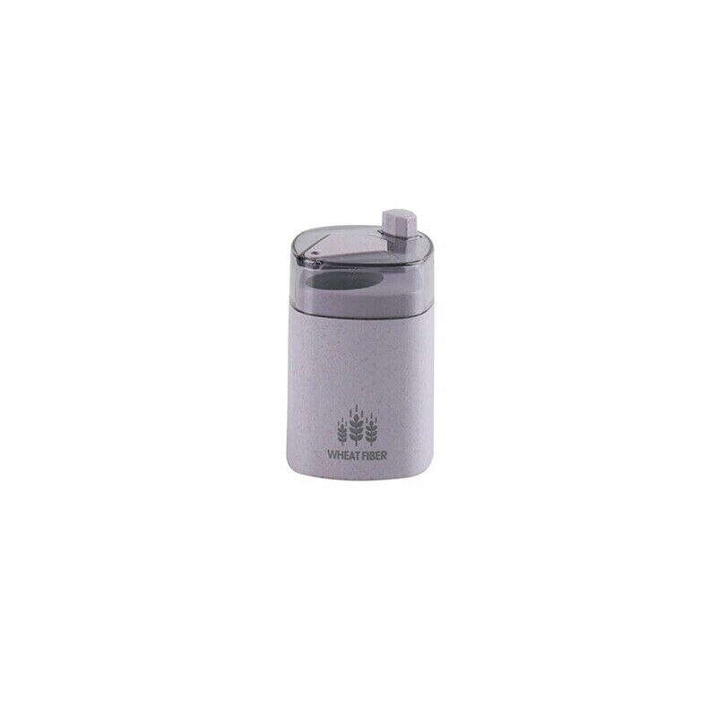 Automatic Toothpick Holder Container Wheat Straw Household Table Toothpick Storage Box Toothpick Dispenser: Purple 