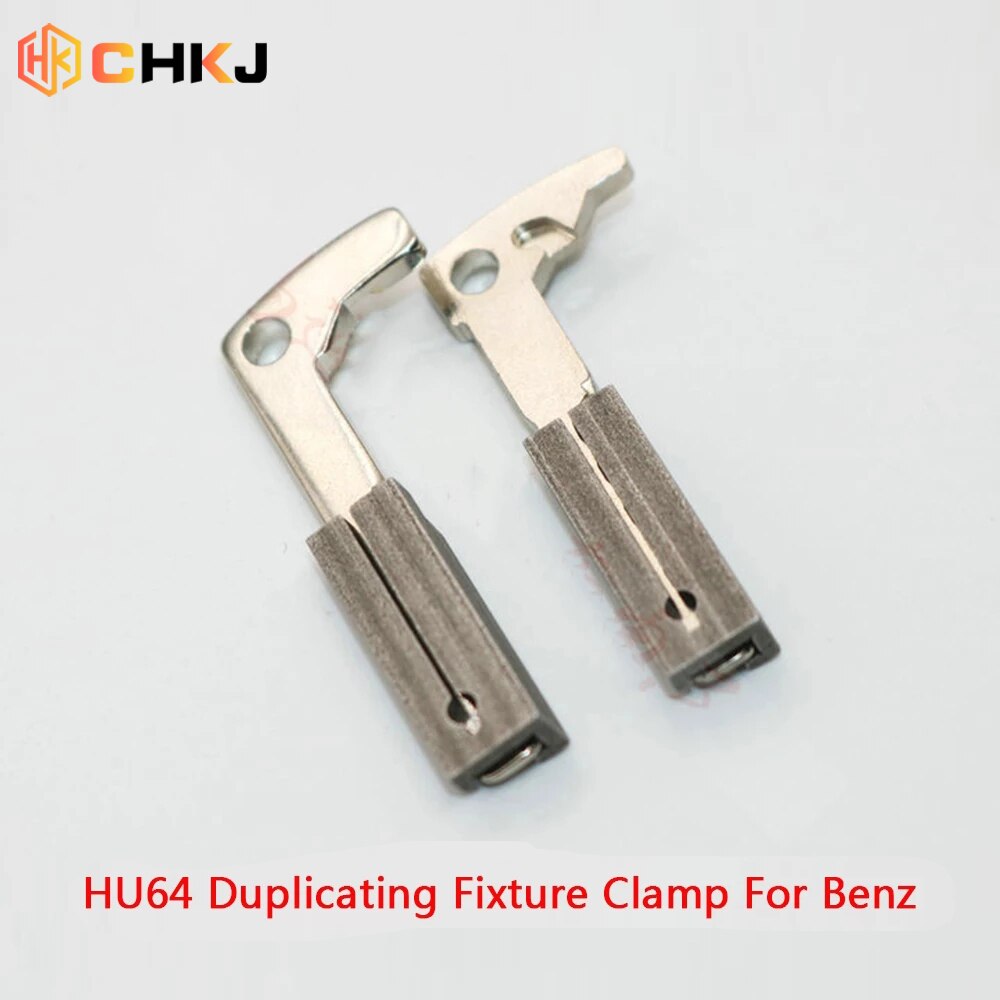 CHKJ 2 unids/lote HU64 abrazadera de fijación duplicadora para llave Mercedes Benz máquina cortadora de llaves en blanco accesorios de pieza de máquina cortadora de llaves