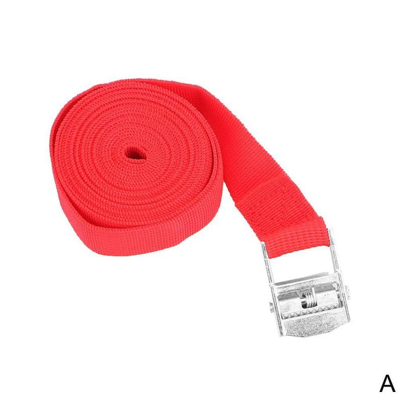 CAZS – sangle d&#39;arrimage de voiture 2M, sac de bagages à cliquet, ceinture d&#39;arrimage à boucle métallique, accessoires de voiture: A