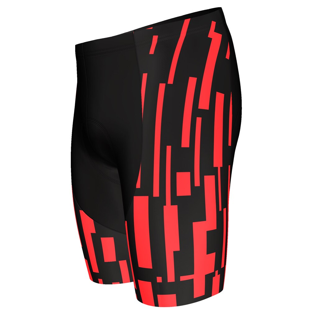 Hirbgod novo vermelho e preto pro ciclismo shorts men 3d anti deslizamento acolchoado gel ciclismo equipe mtb mountain bike calças curtas, TYZ084-06